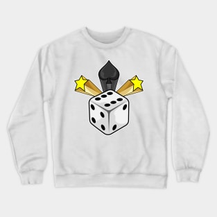 Dice at Poker with Spades & Stars Crewneck Sweatshirt